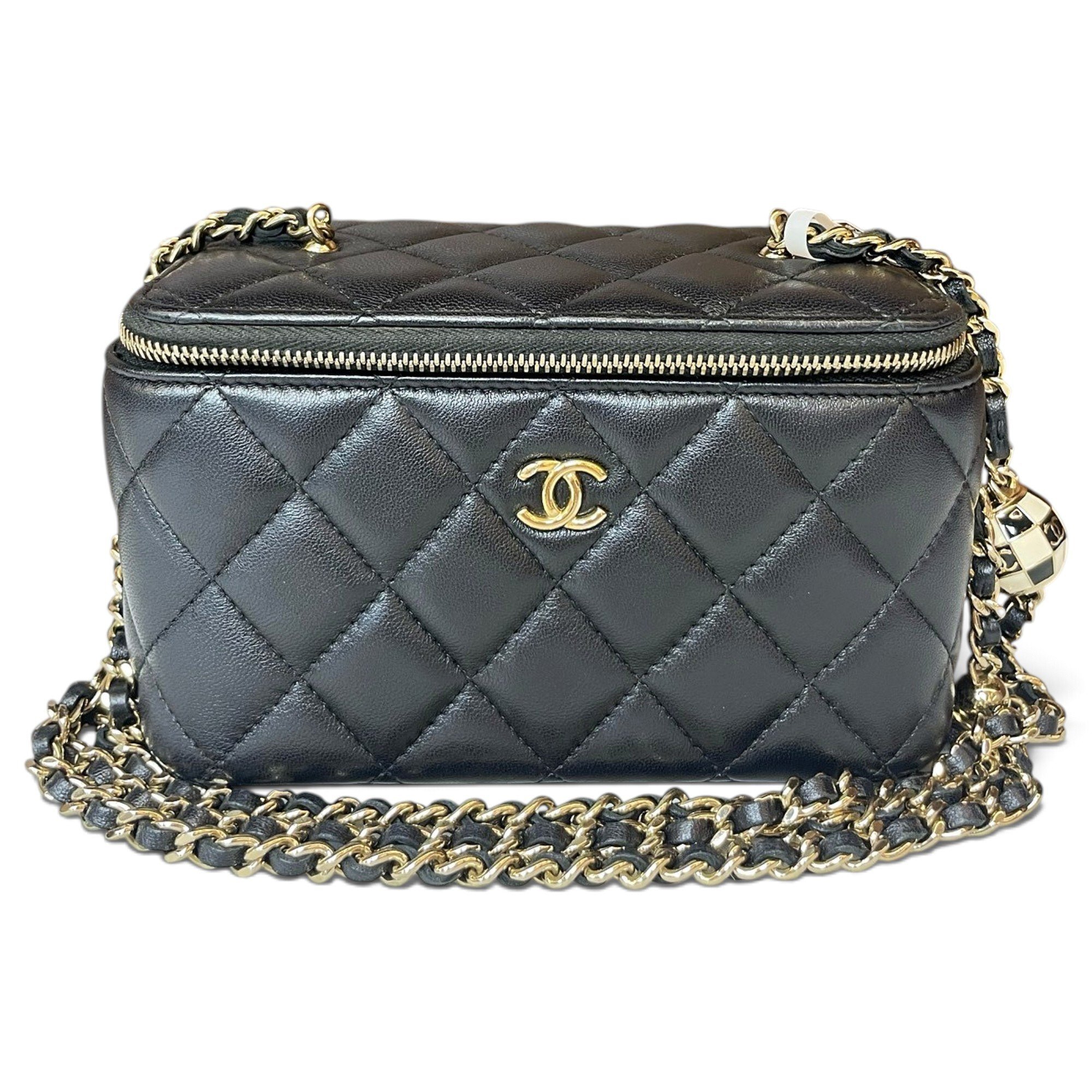 Trendy CC Vanity leather handbag