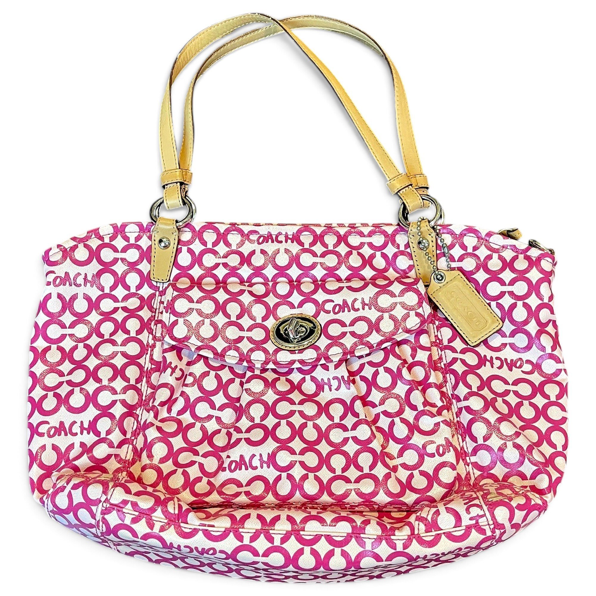 Patent leather tote