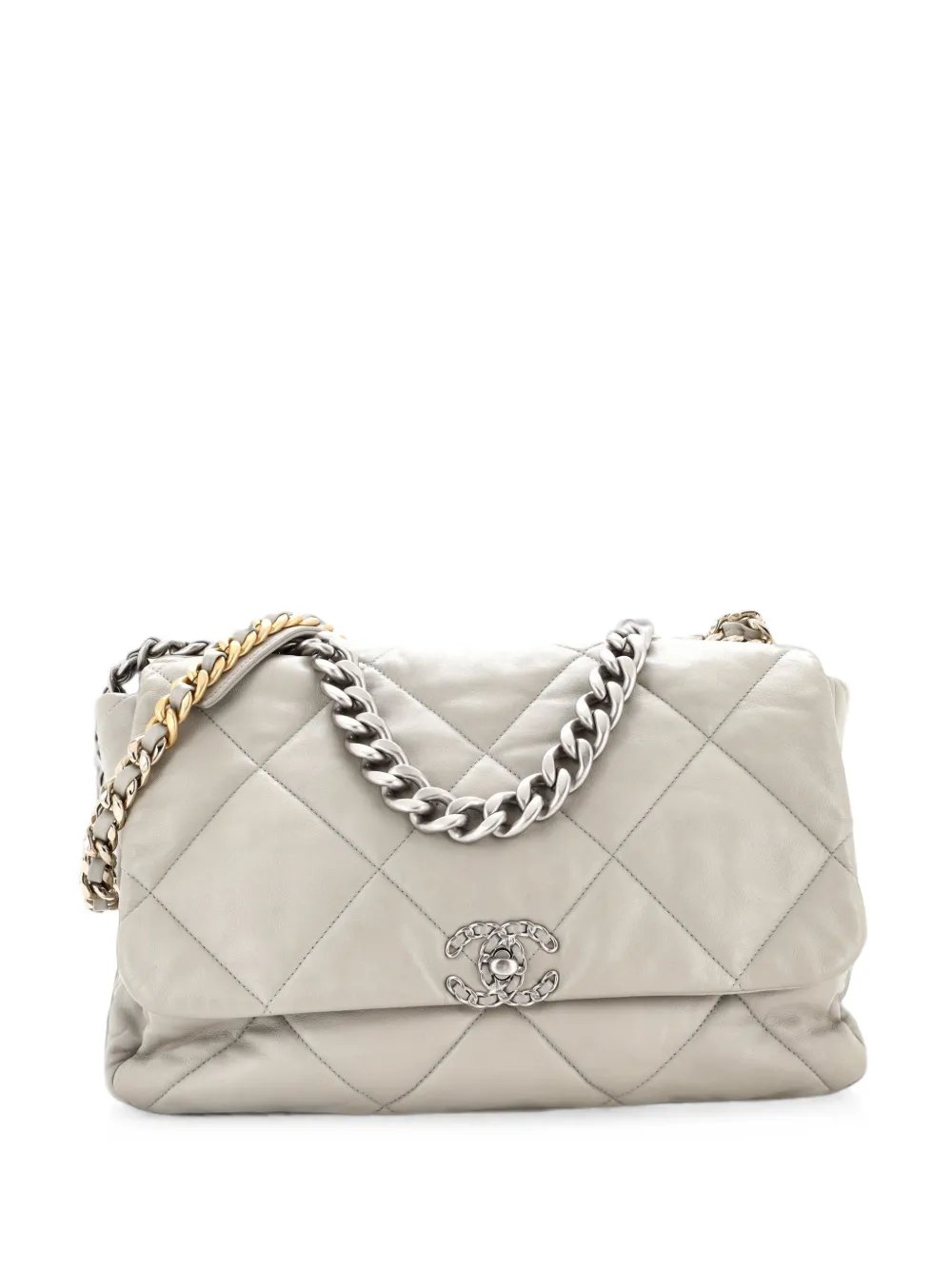19 Flap Bag Quilted Leather Maxi crossbody bag