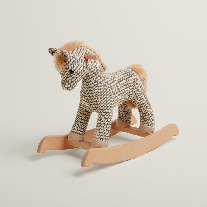 Cheval Pixel Étoupe Hermy Cheval Pixel Rocking Horse