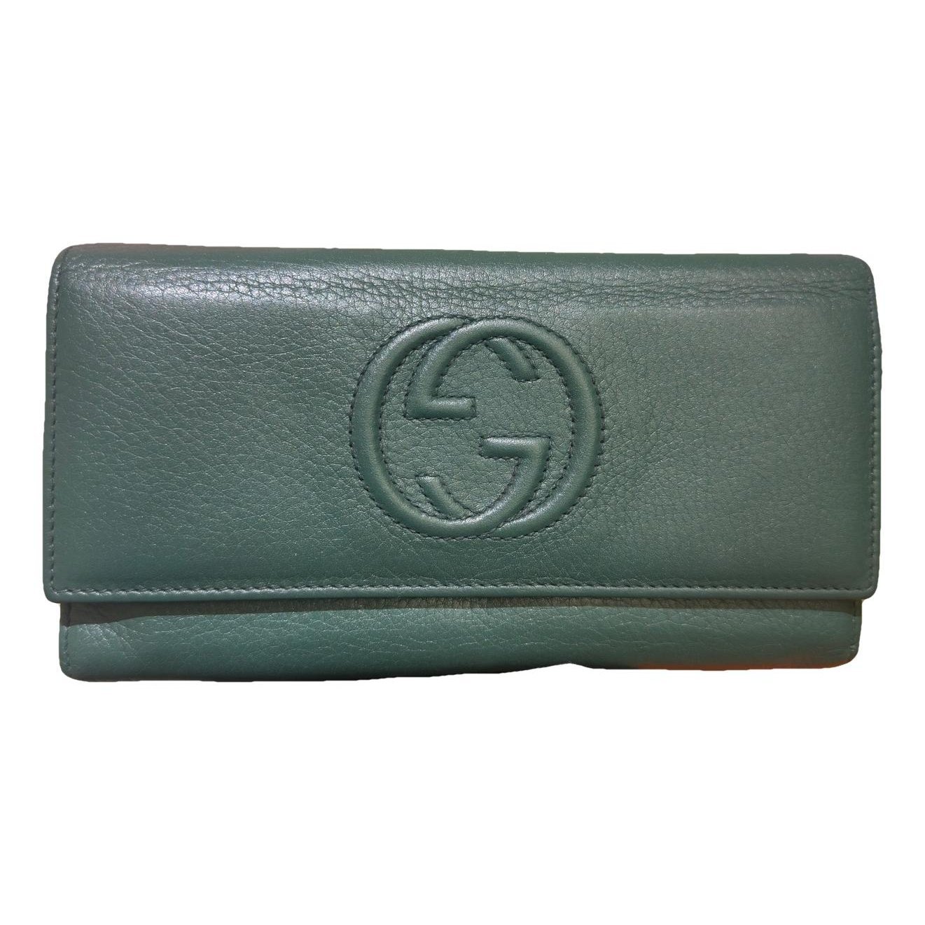 Leather clutch bag