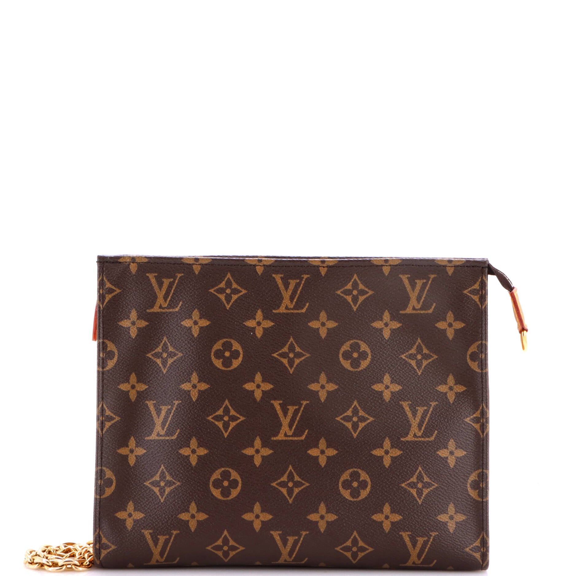 Louis Vuitton Toiletry Pouch on Chain Monogram Canvas