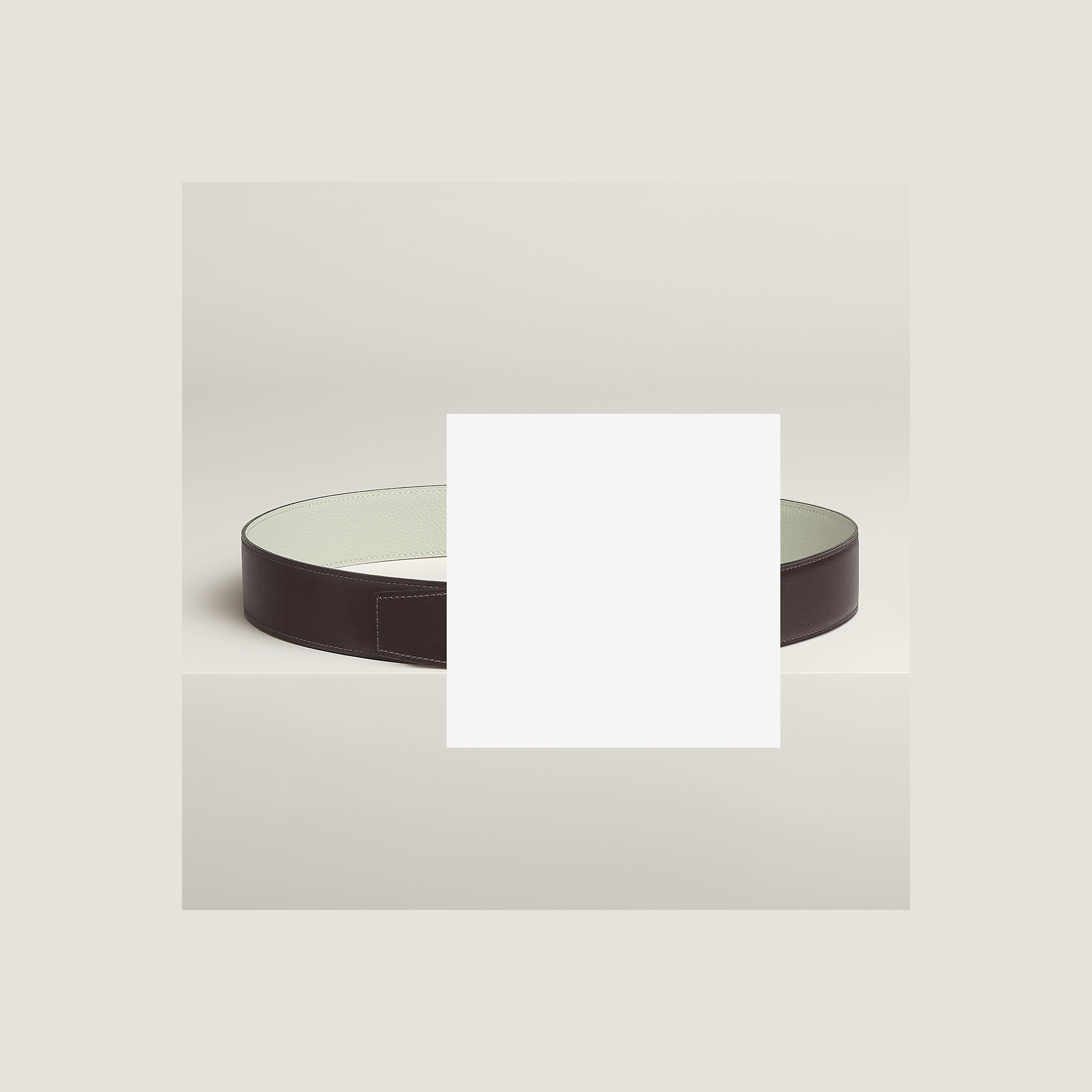Luck belt buckle & Reversible leather strap 38 mm