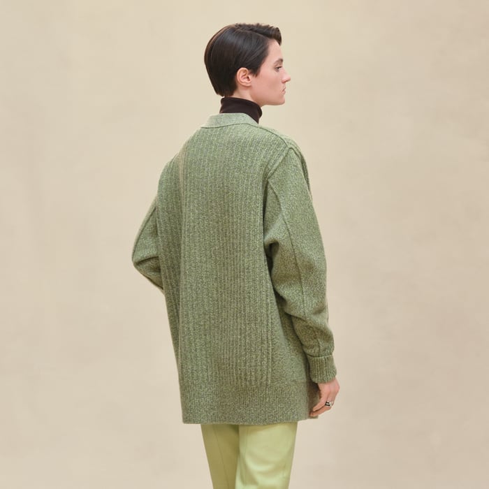 Vert Prairie Thick Long-sleeve Cardigan