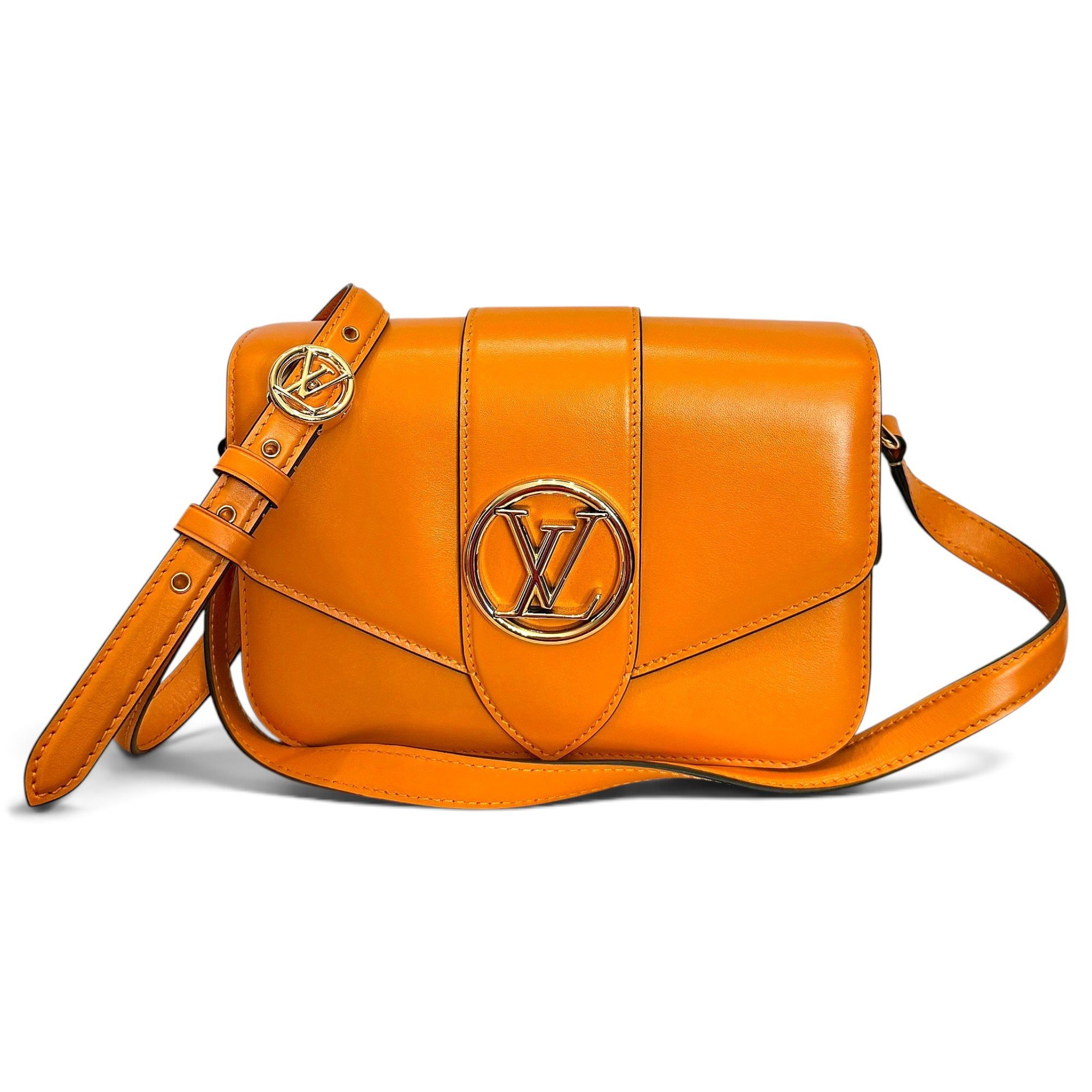 Leather clutch bag