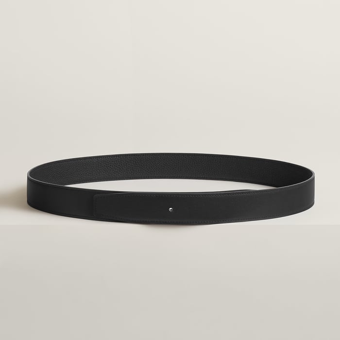 Noir Reversible Leather Strap 32 MM