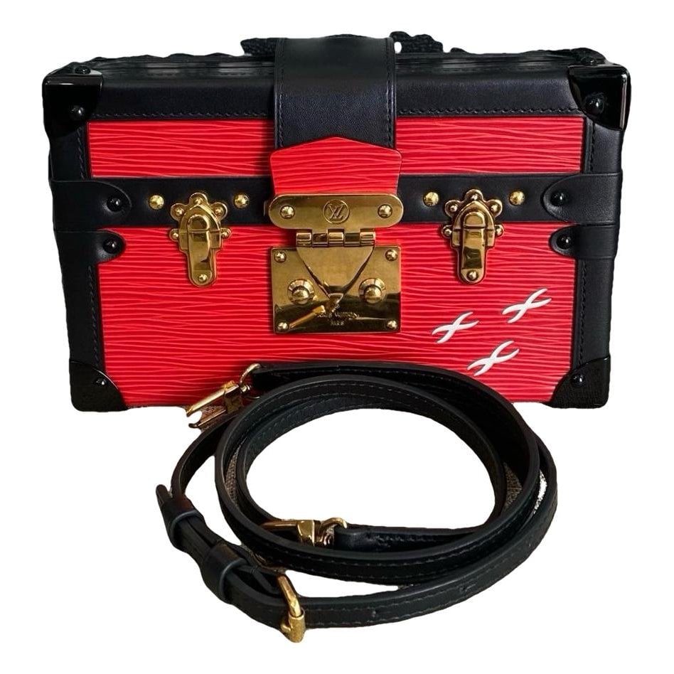 Petite Malle leather crossbody bag