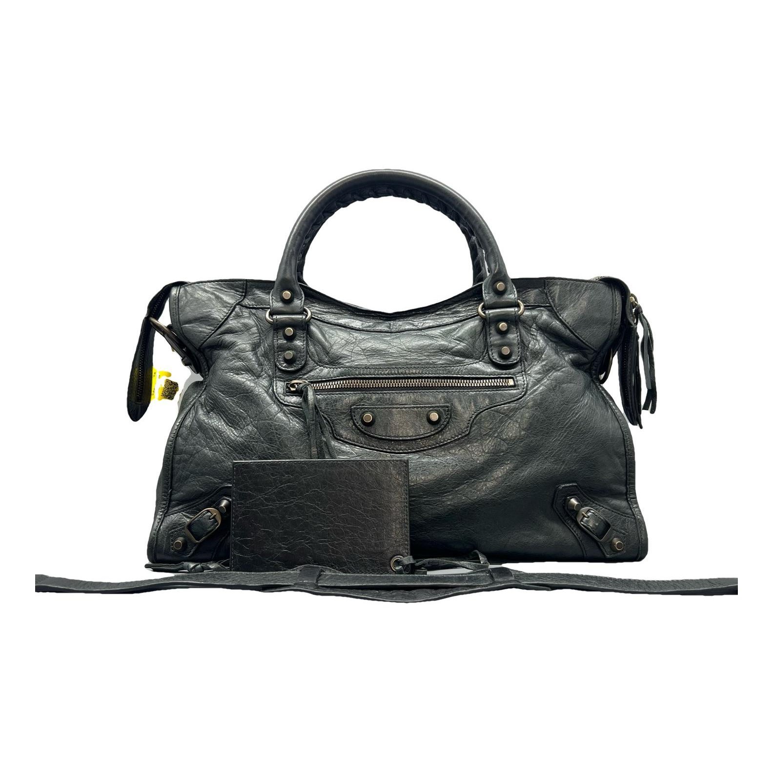 Classic Metalic leather handbag