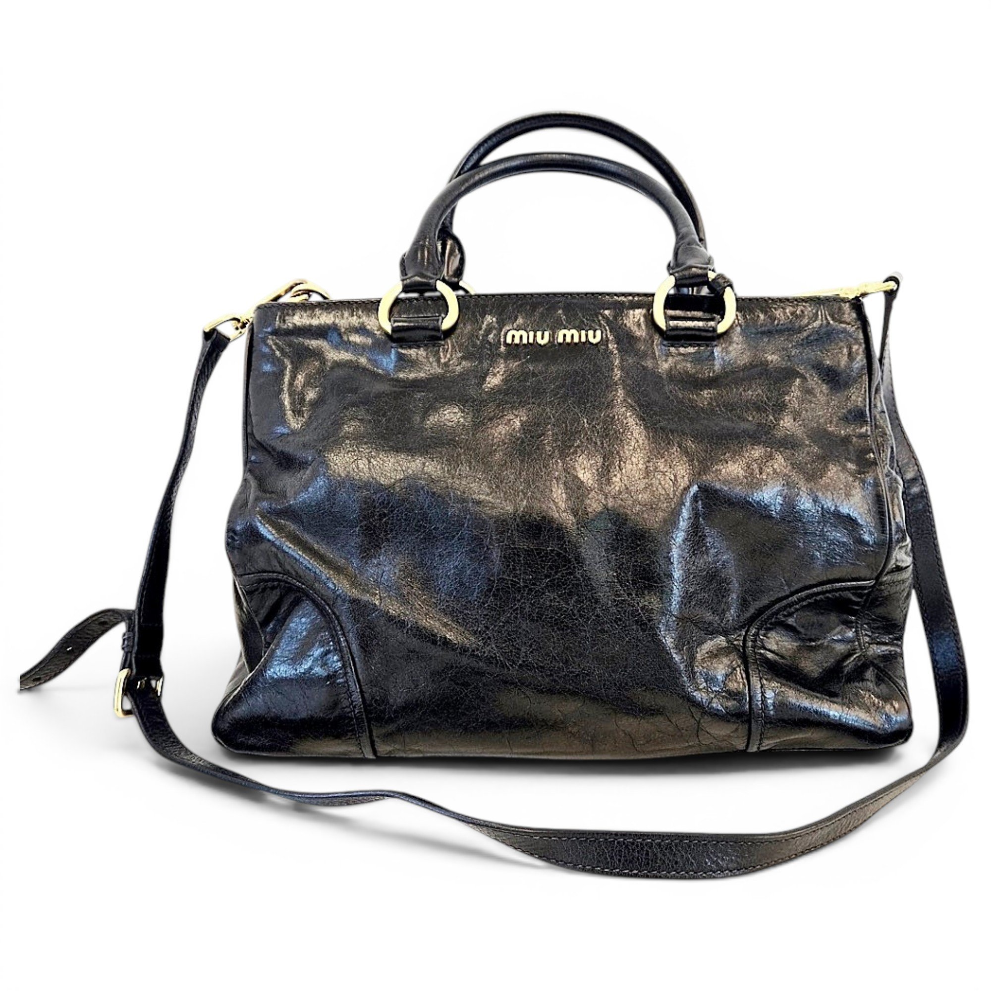 Vitello leather handbag