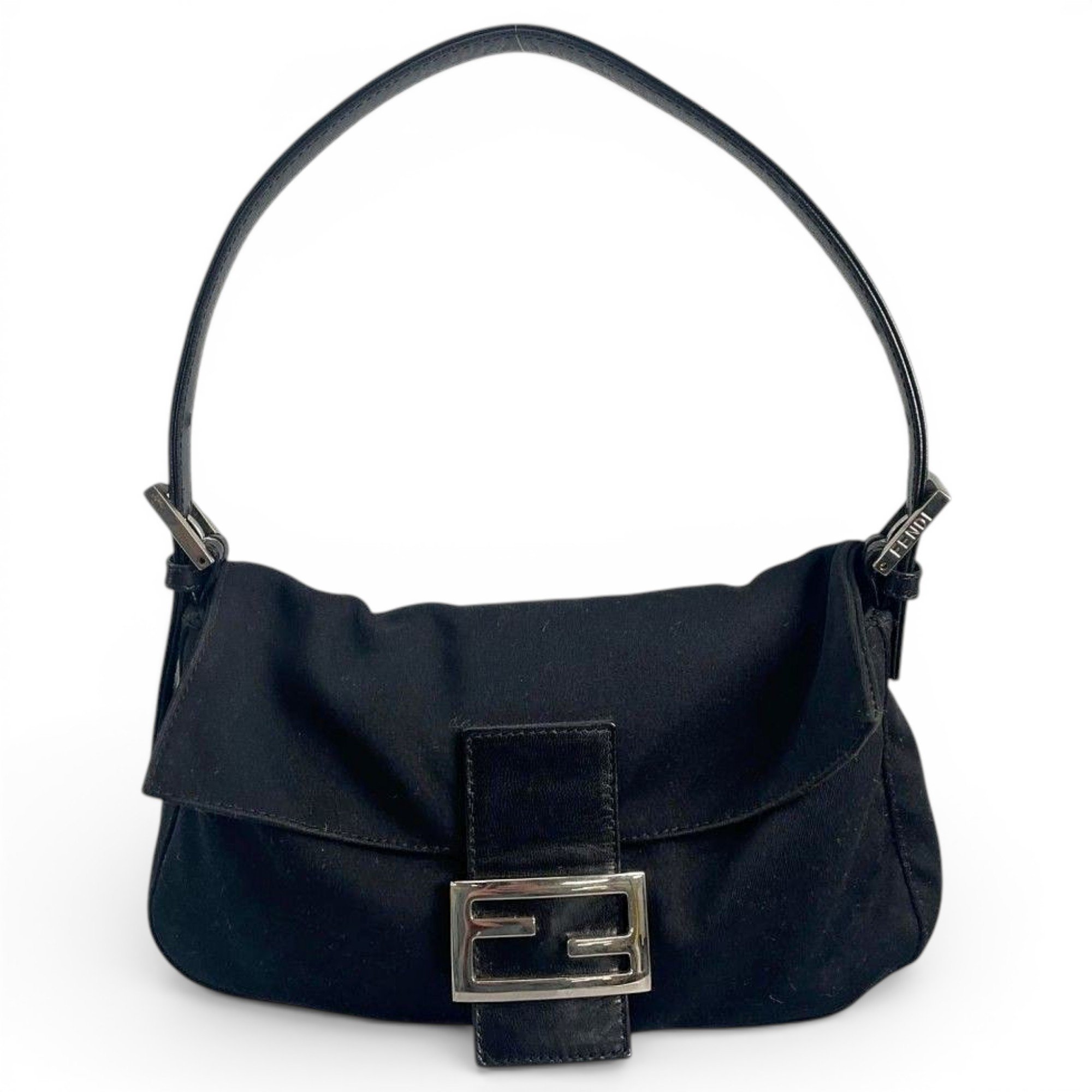 Pocket leather handbag