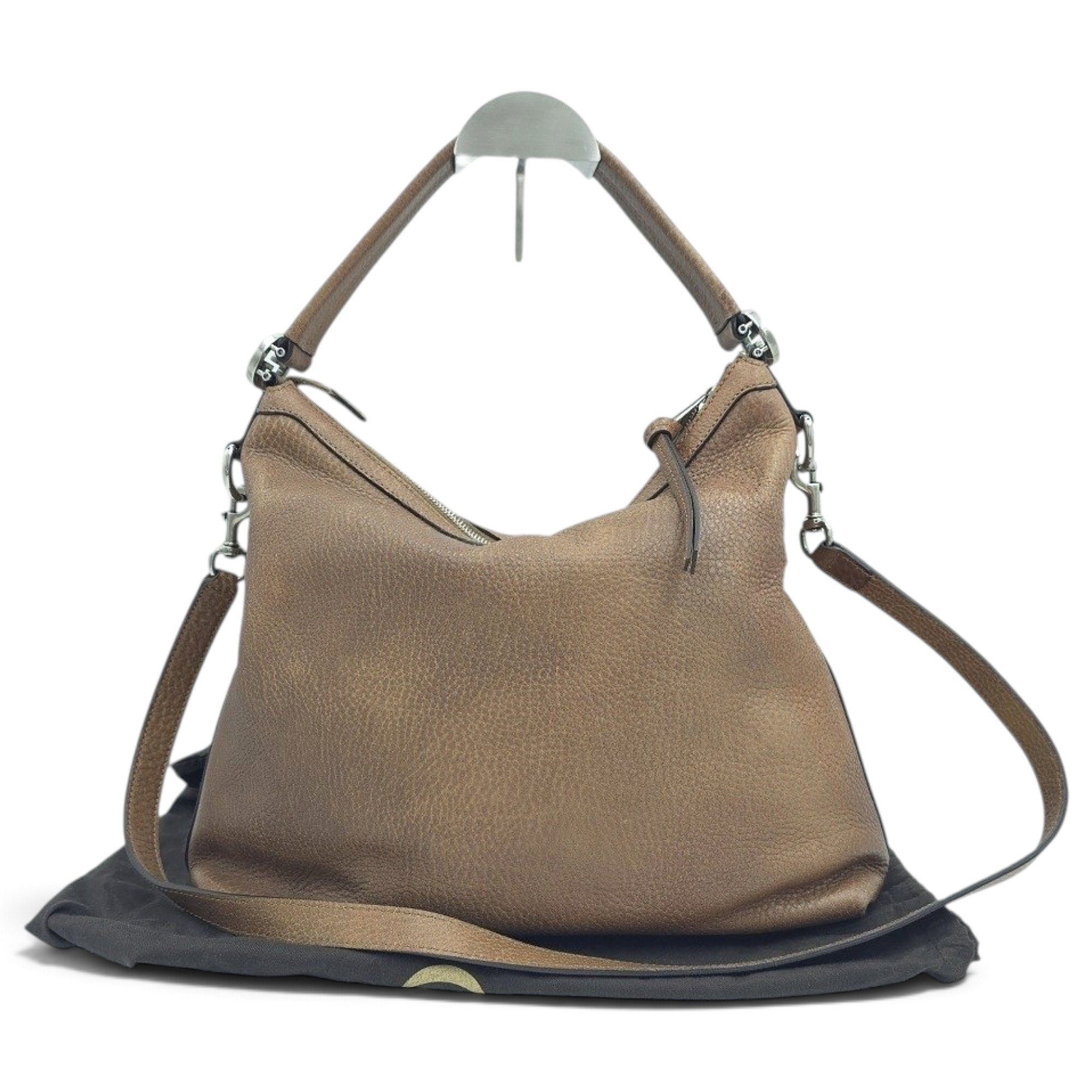Hobo leather handbag