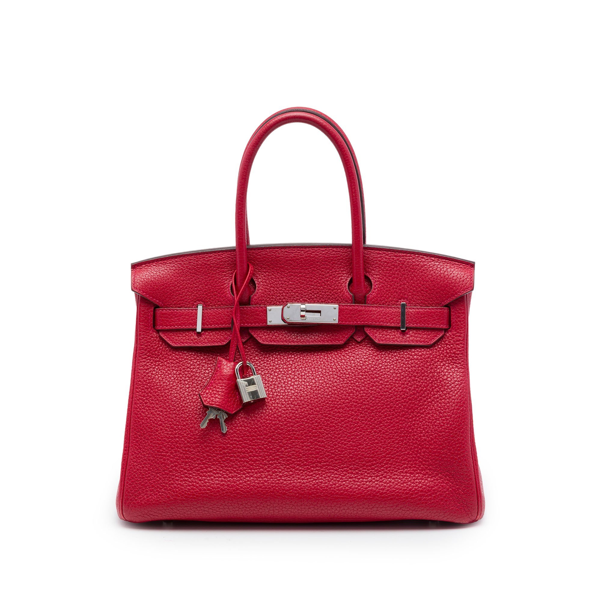 Hermes Birkin 30 Handbag Clemence Leather