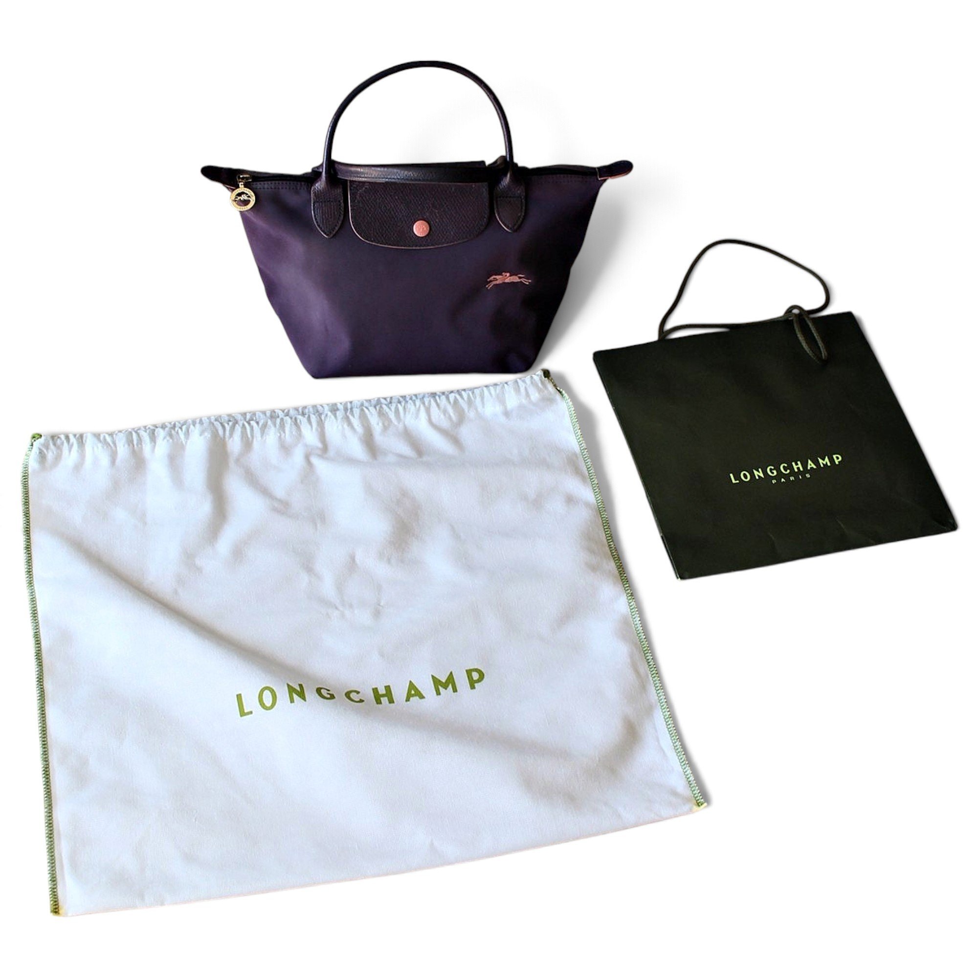 Longchamp Pliage leather handbag