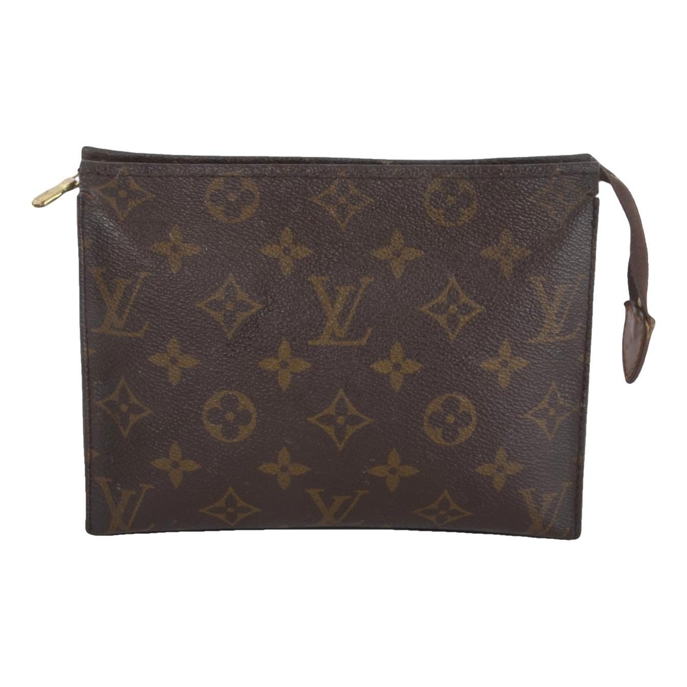 Leather clutch bag