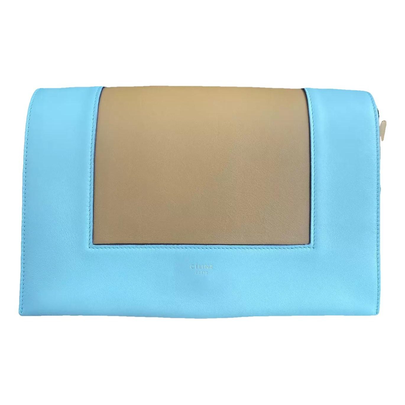Frame leather handbag