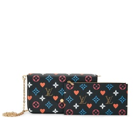 Louis Vuitton Black Multicolor Monogram Coated Canvas Game On Félicie Pochette Gold Hardware, 2020