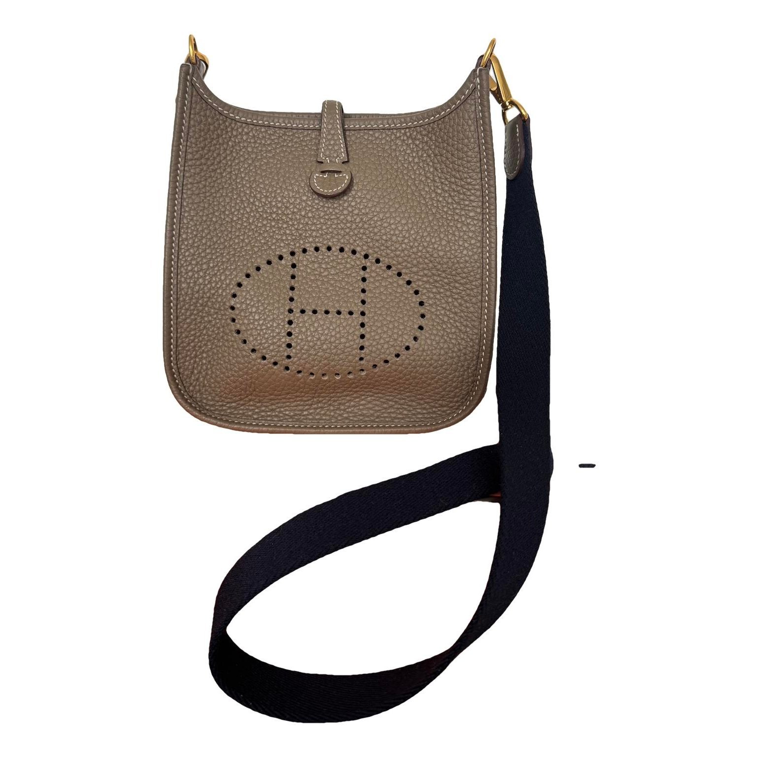 Hermes Evelyne Handbag Clemence Leather 2025