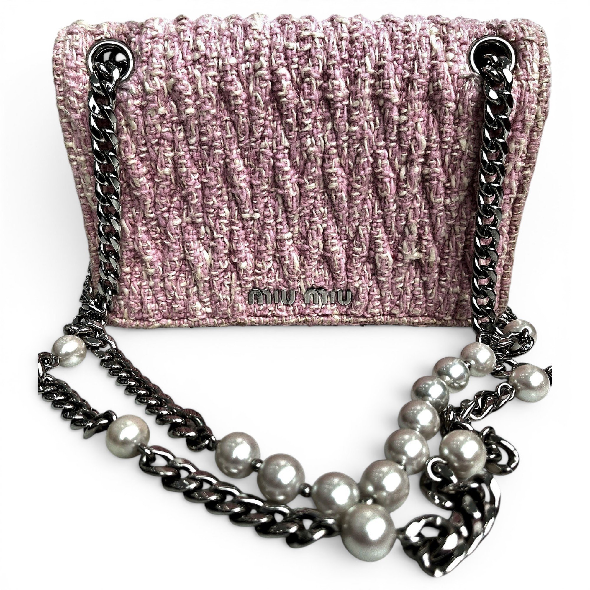 Miu Club cloth handbag