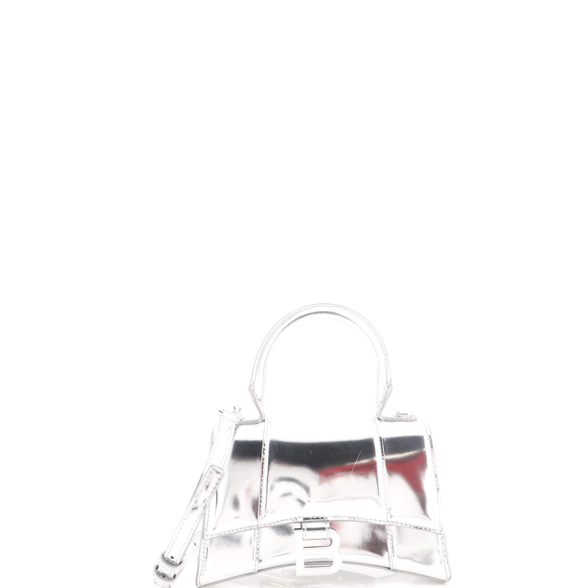 Hourglass Top Handle Bag Leather XS