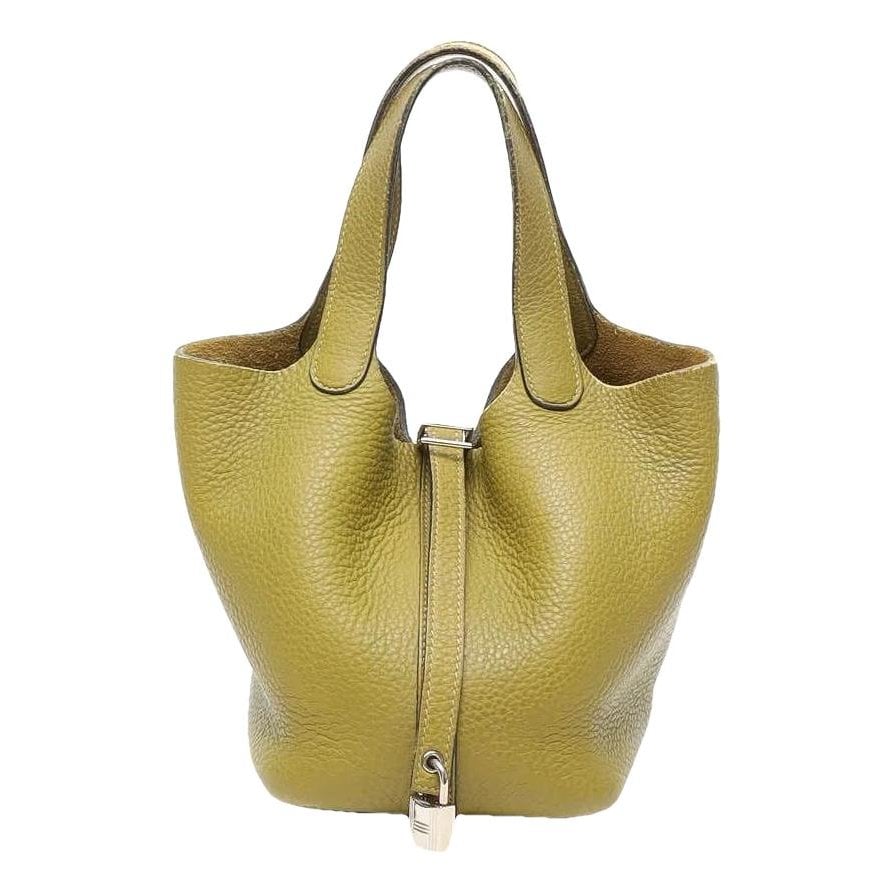 Picotin leather handbag