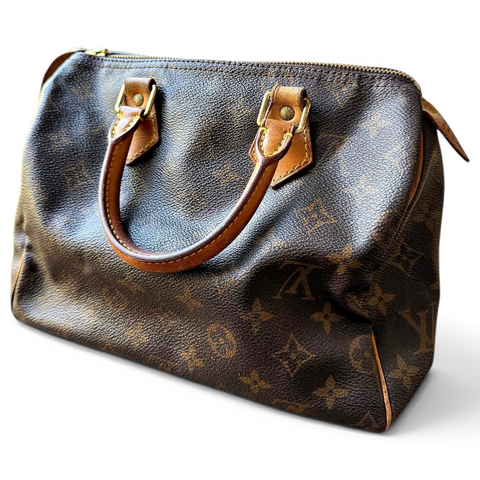 Speedy leather handbag