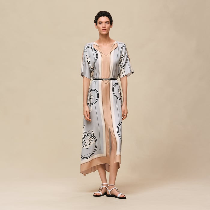 Gris Paruline "Ex-libris a Main Levee" Caftan