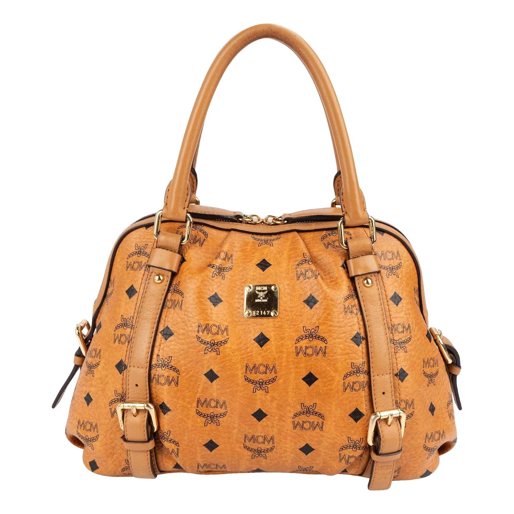 MCM Boston leather handbag