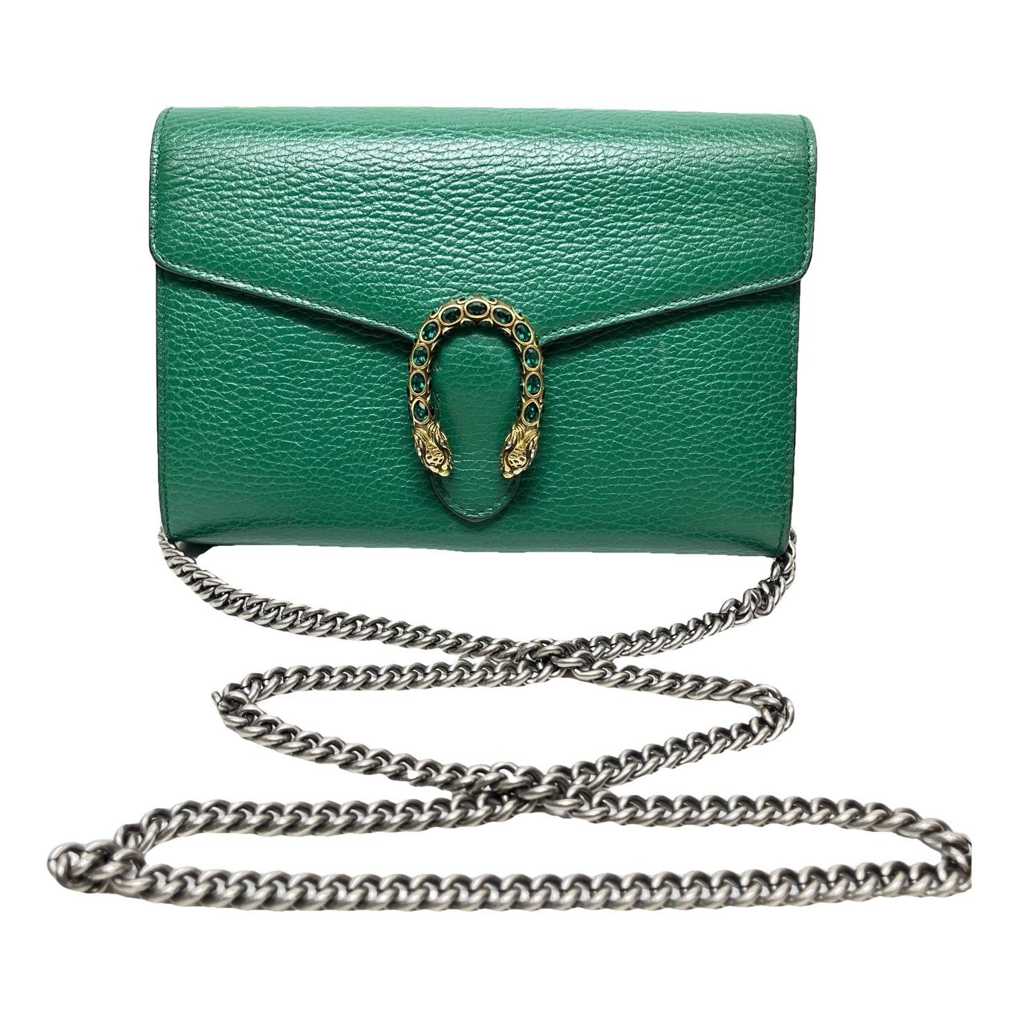 Dionysus Chain Wallet leather crossbody bag