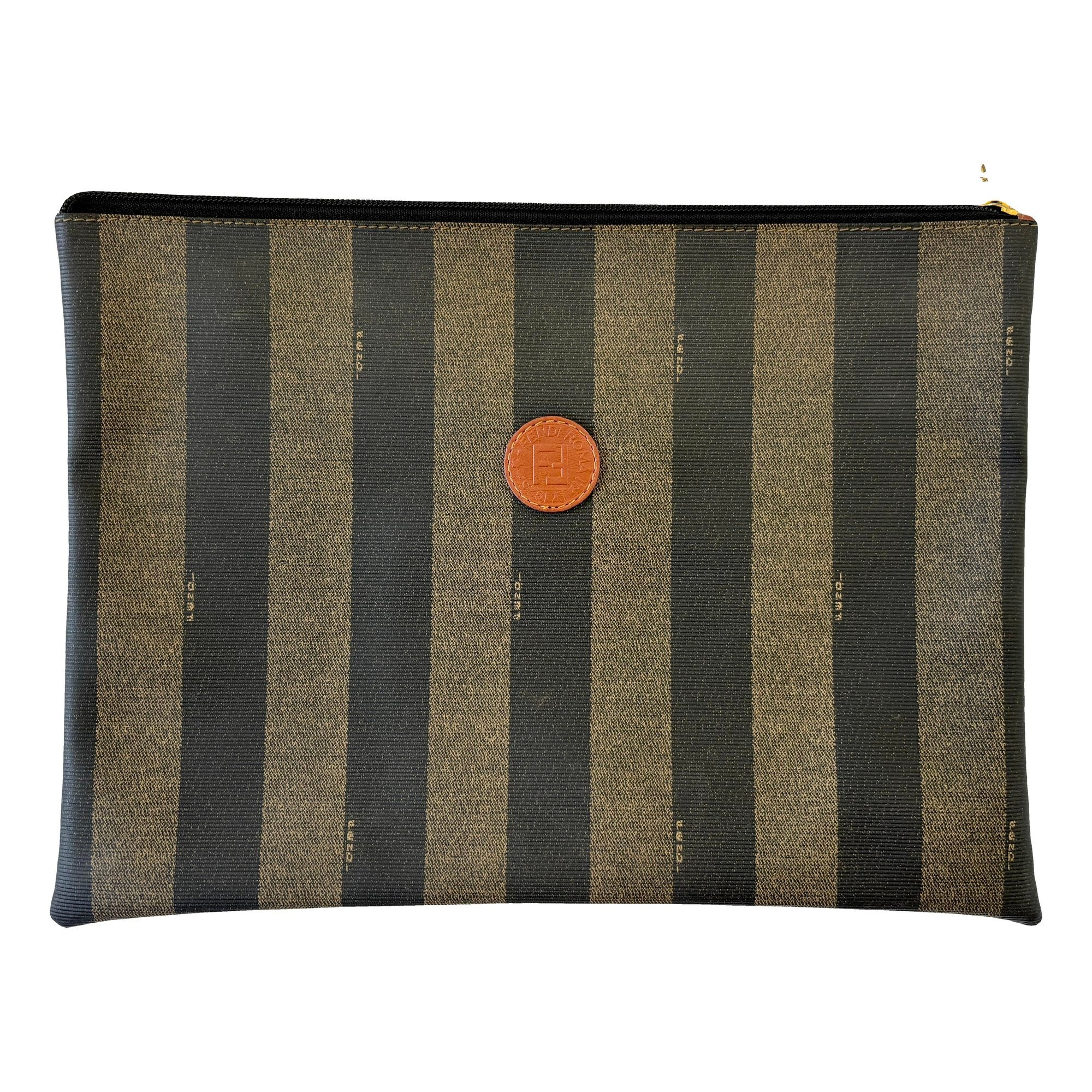 Leather clutch bag