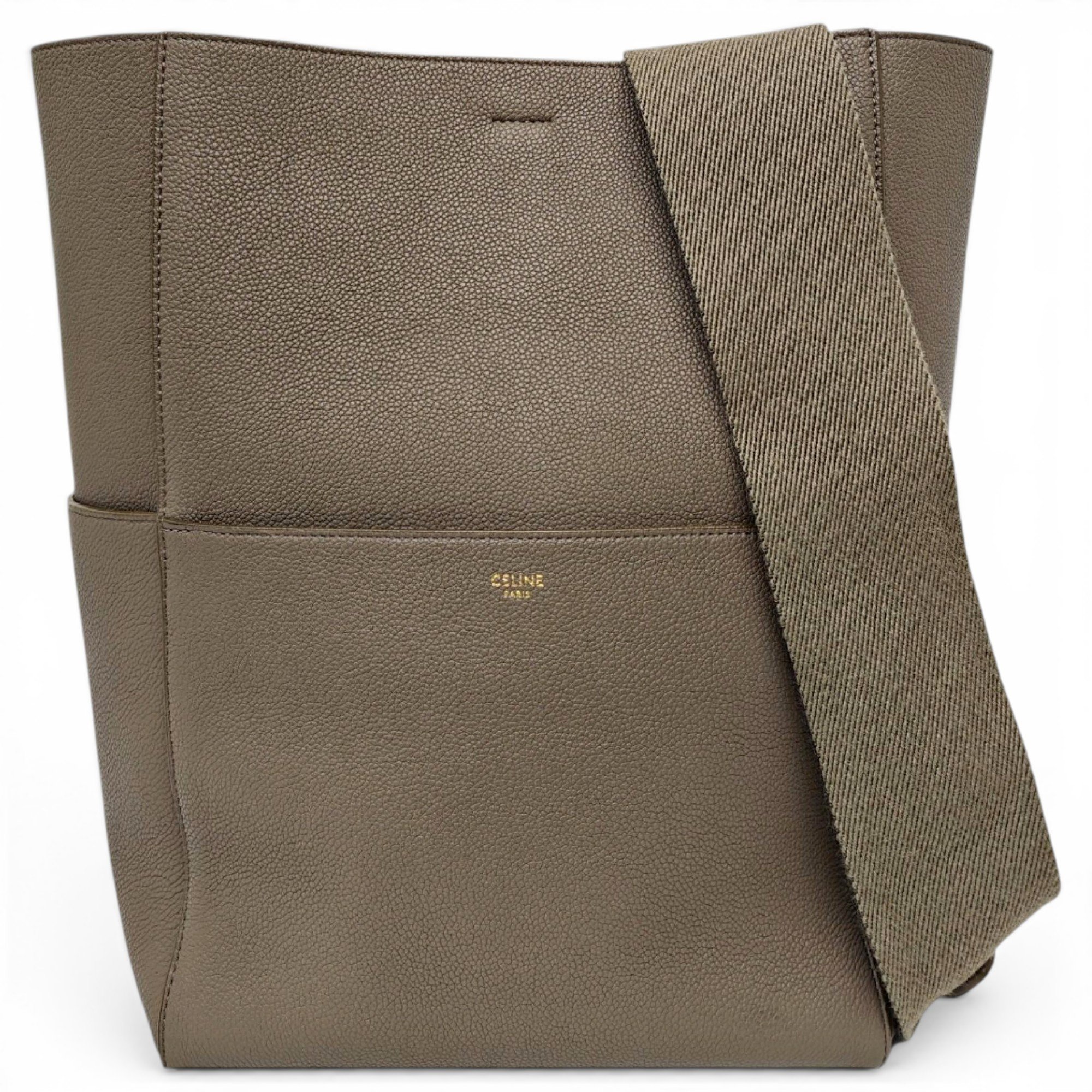 Seau Sangle leather handbag