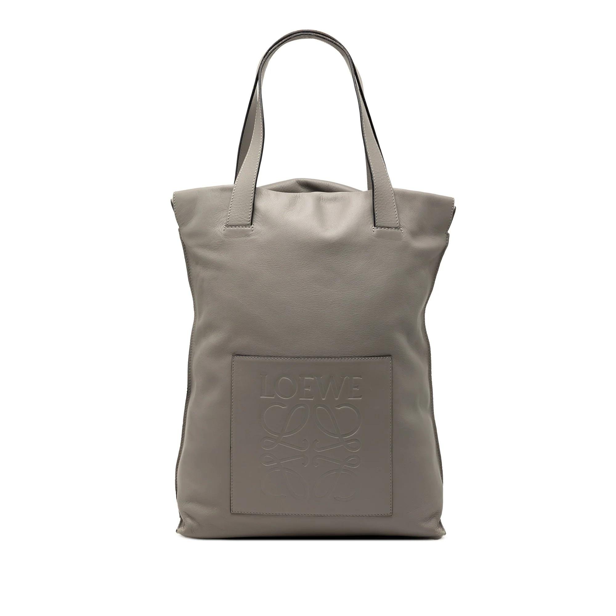 Anagram leather tote