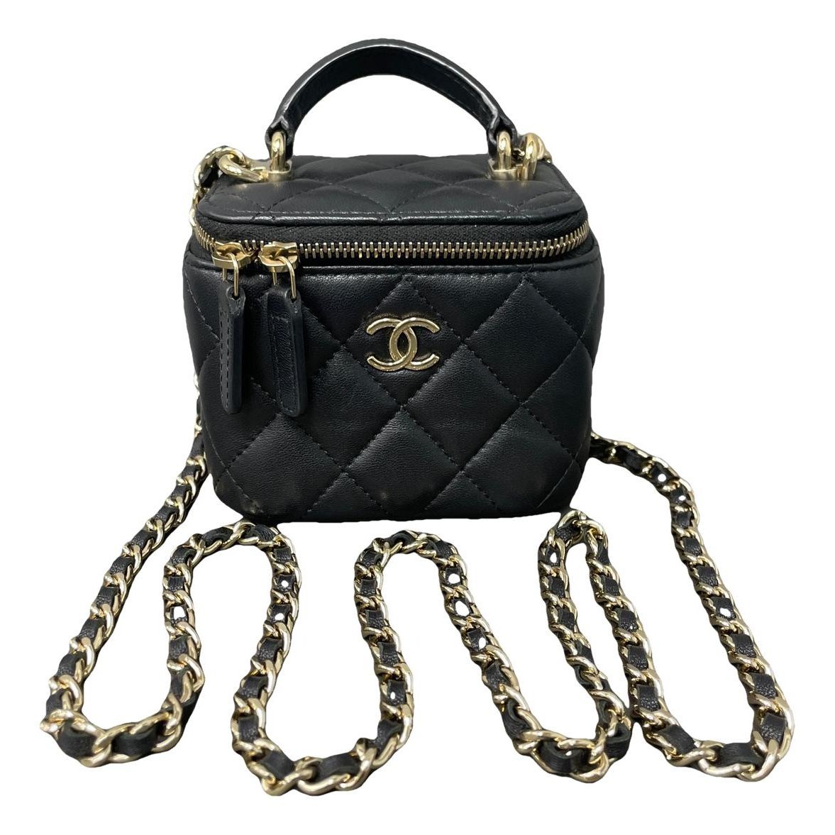 Trendy CC Vanity leather handbag