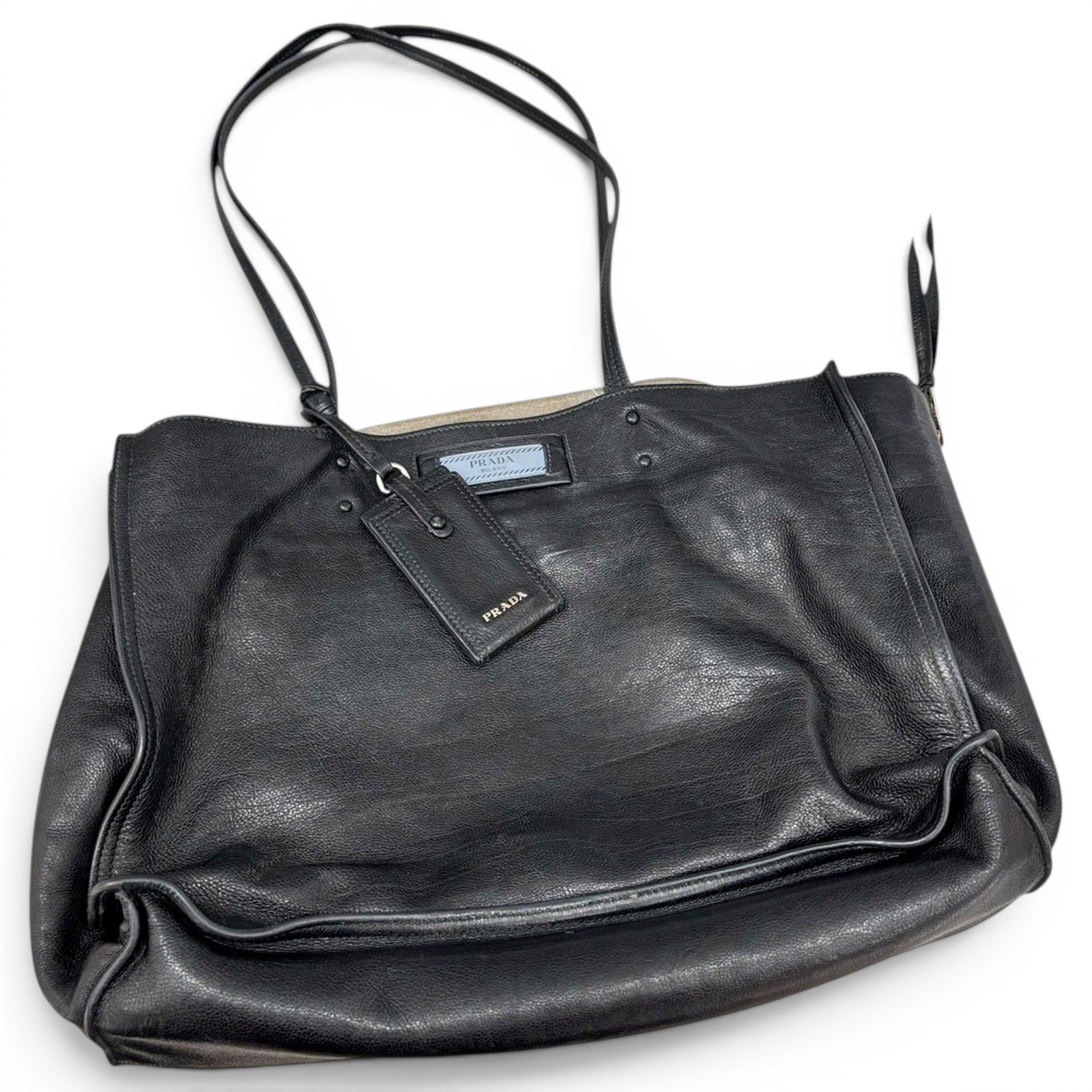 Leather tote