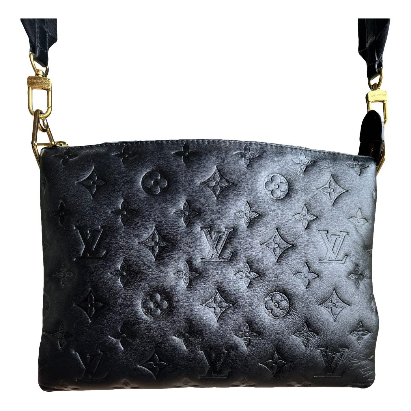 Coussin leather crossbody bag