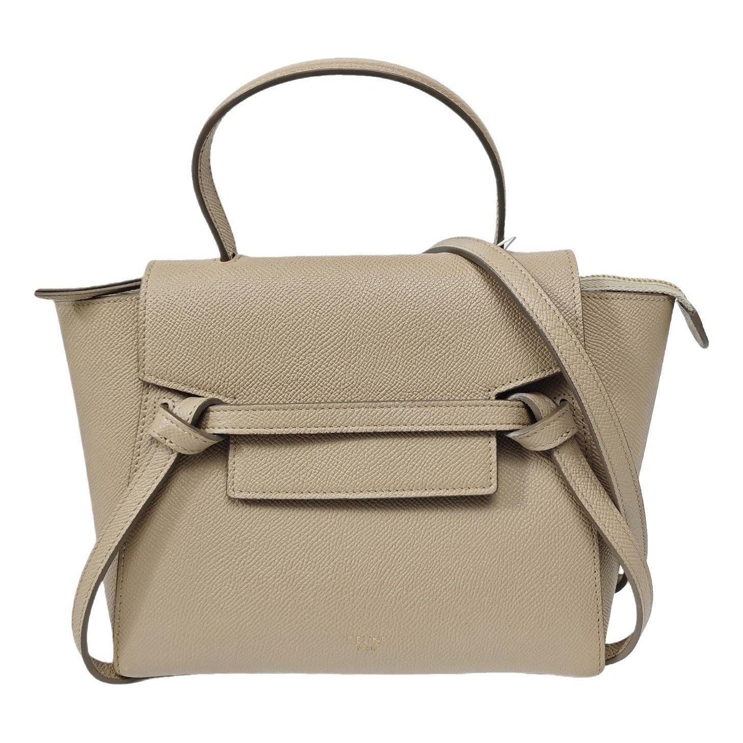 Belt leather handbag
