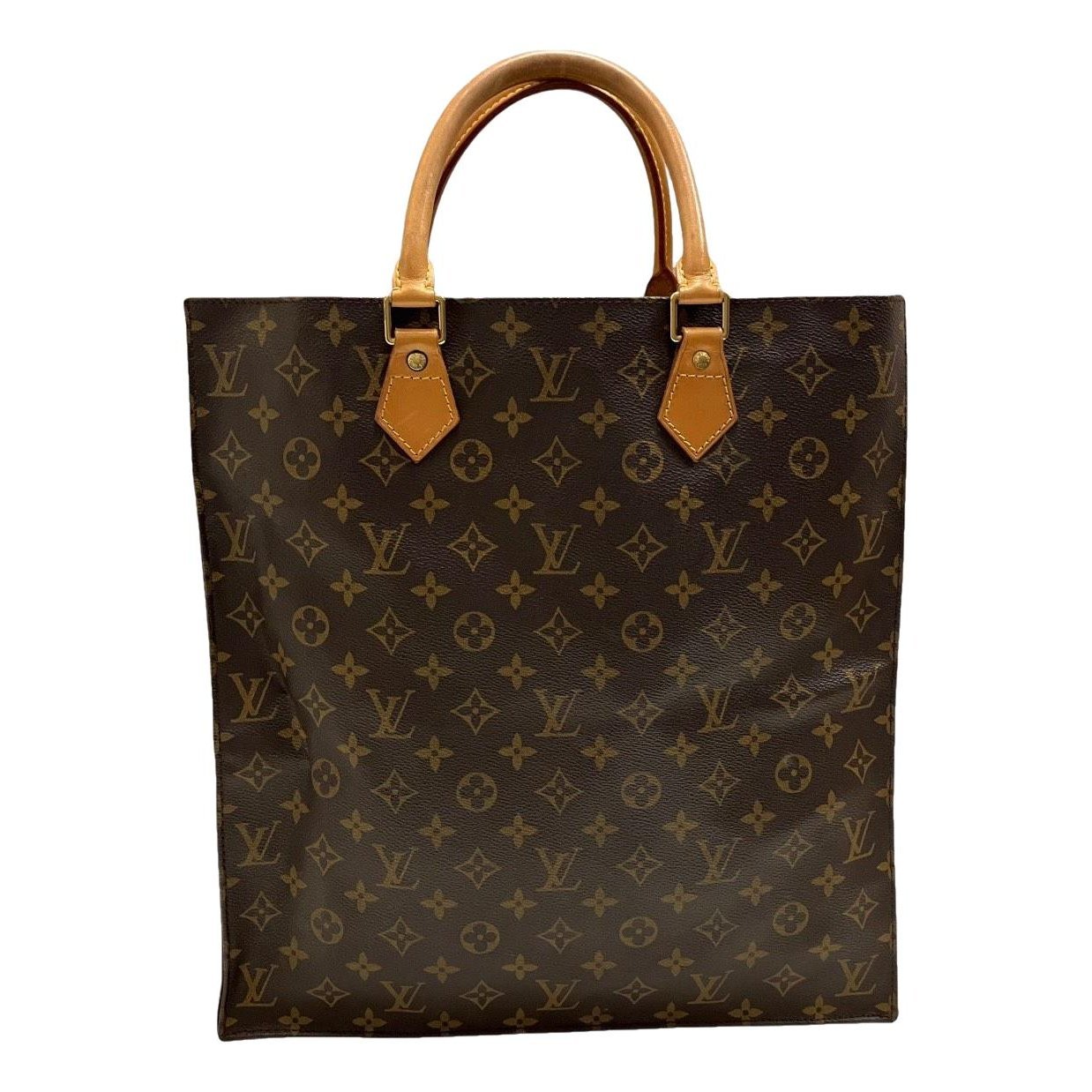 Plat leather tote