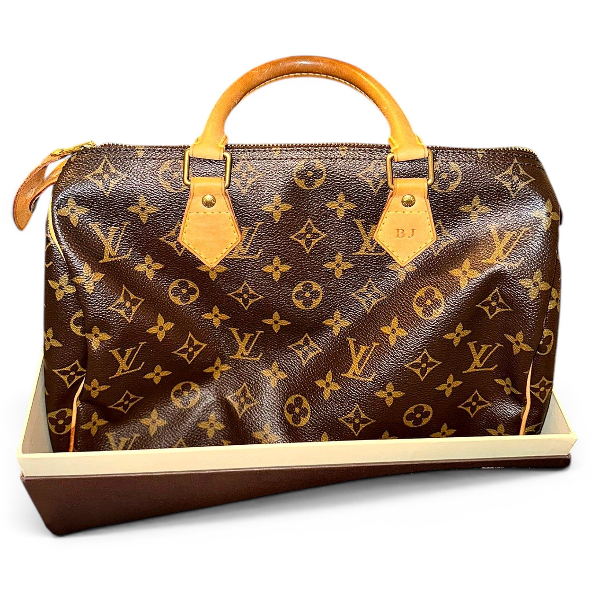 Speedy leather handbag