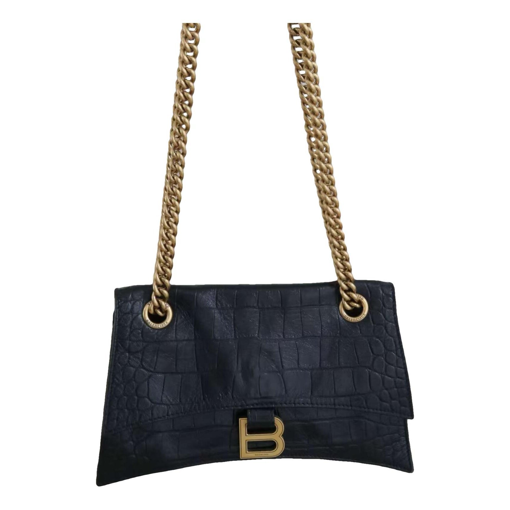 Crush leather crossbody bag