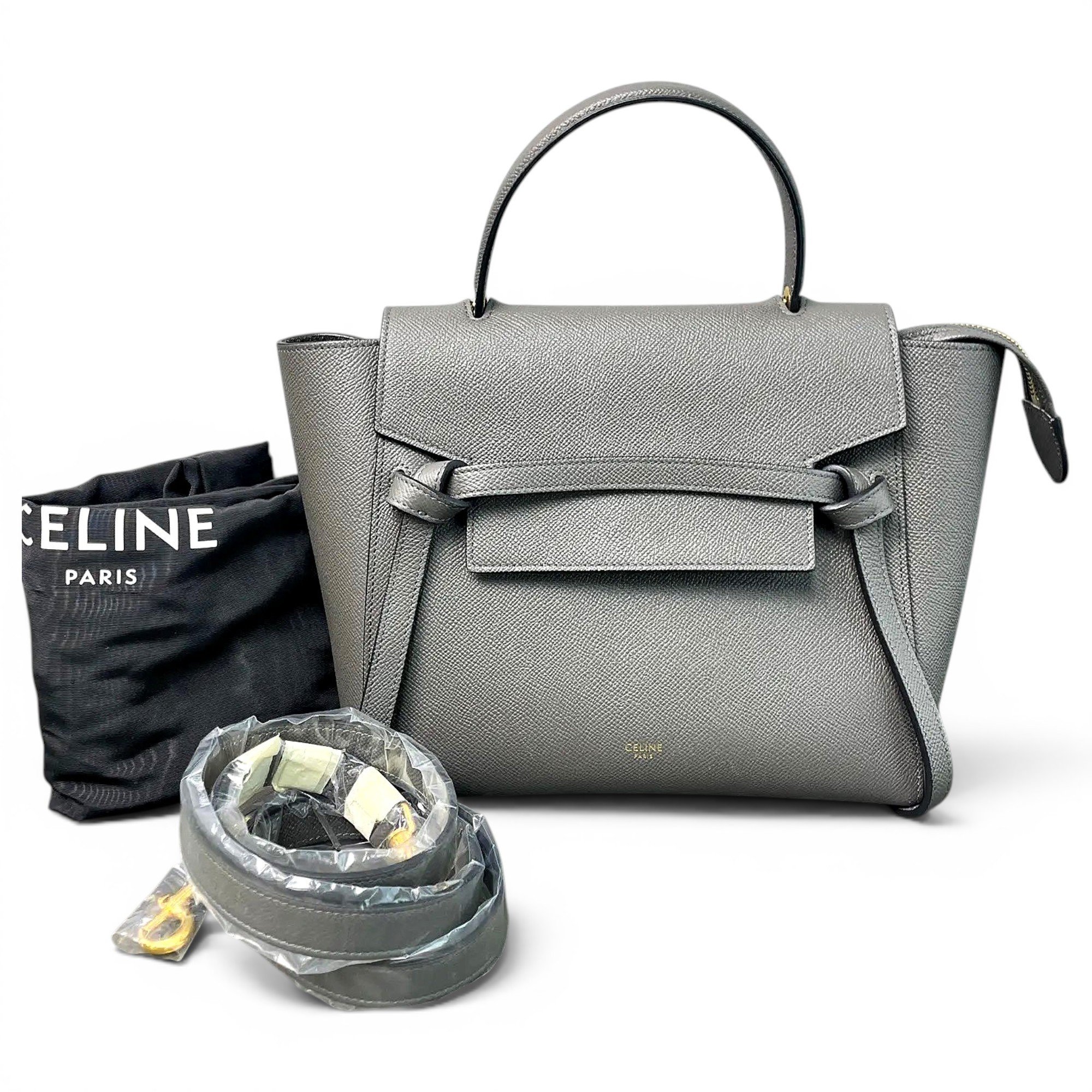 Belt leather handbag