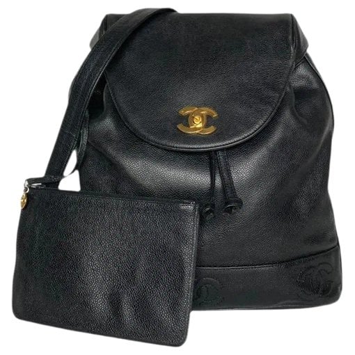 Leather backpack