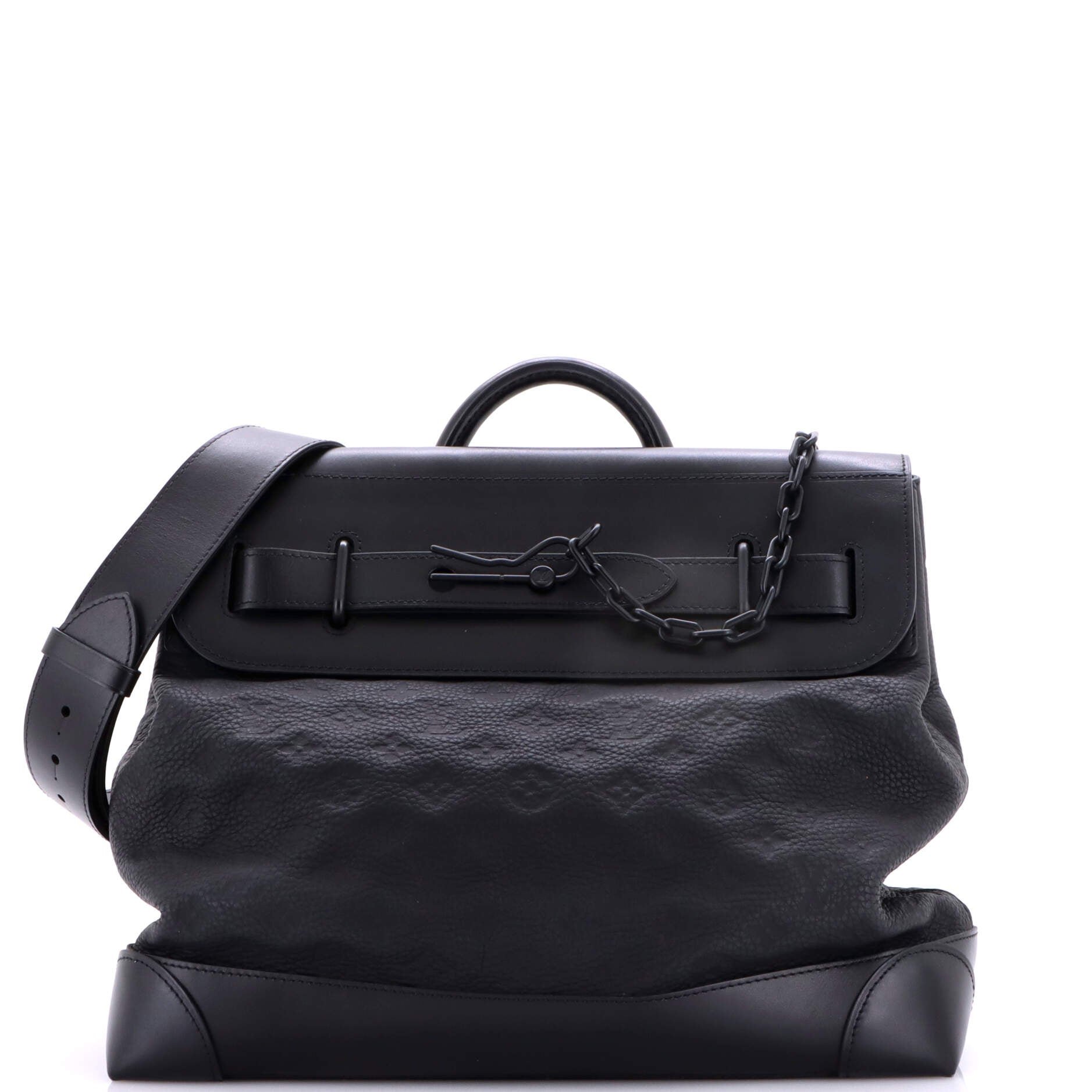 Steamer Bag Monogram Taurillon Leather PM