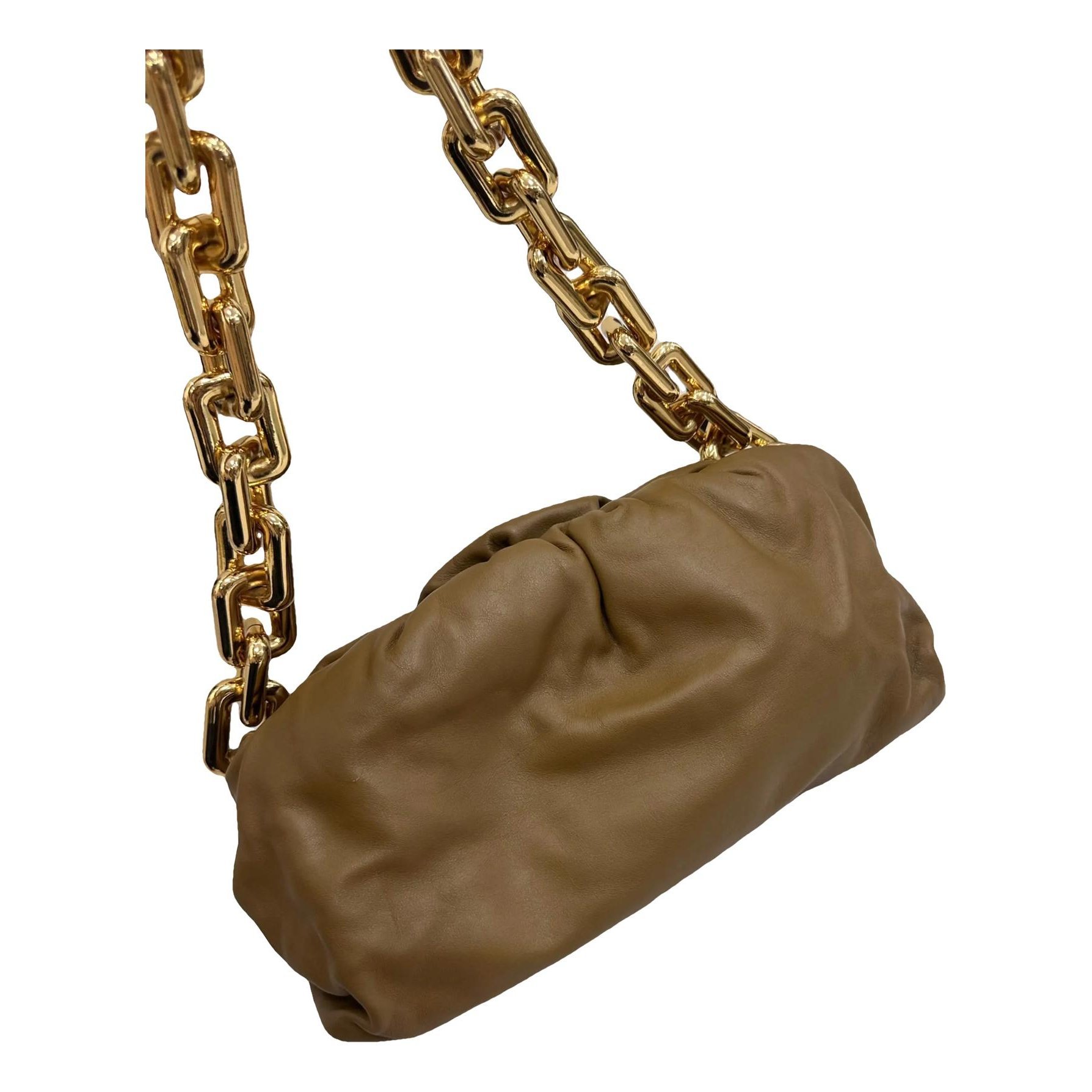 Chain Pouch leather handbag