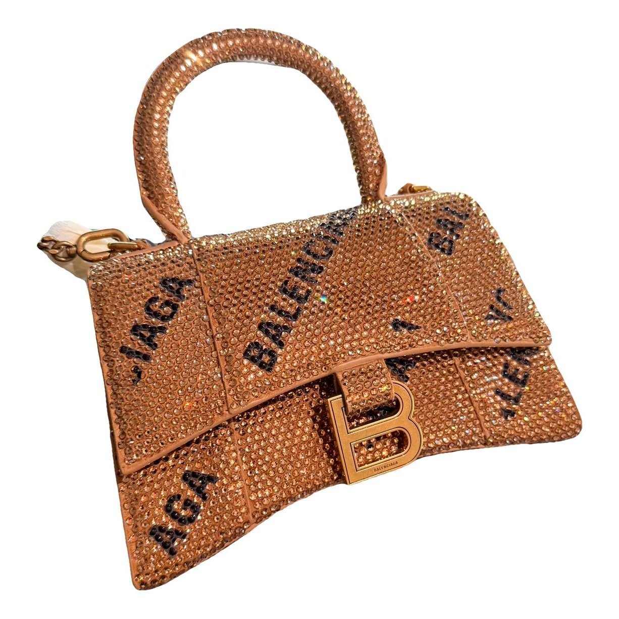 Hourglass glitter handbag