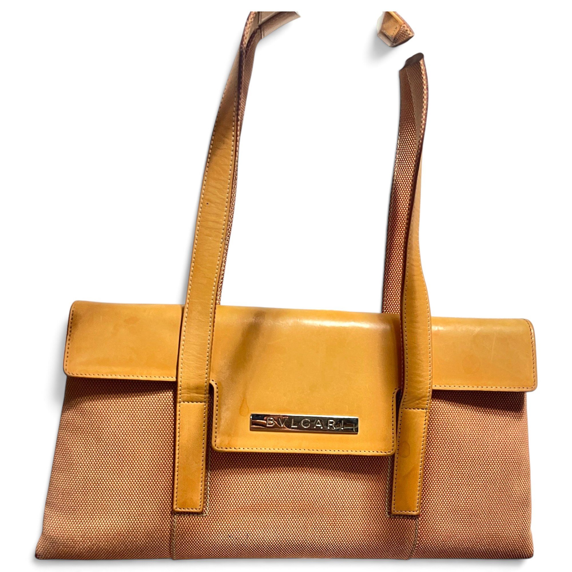 Bulgari leather handbag