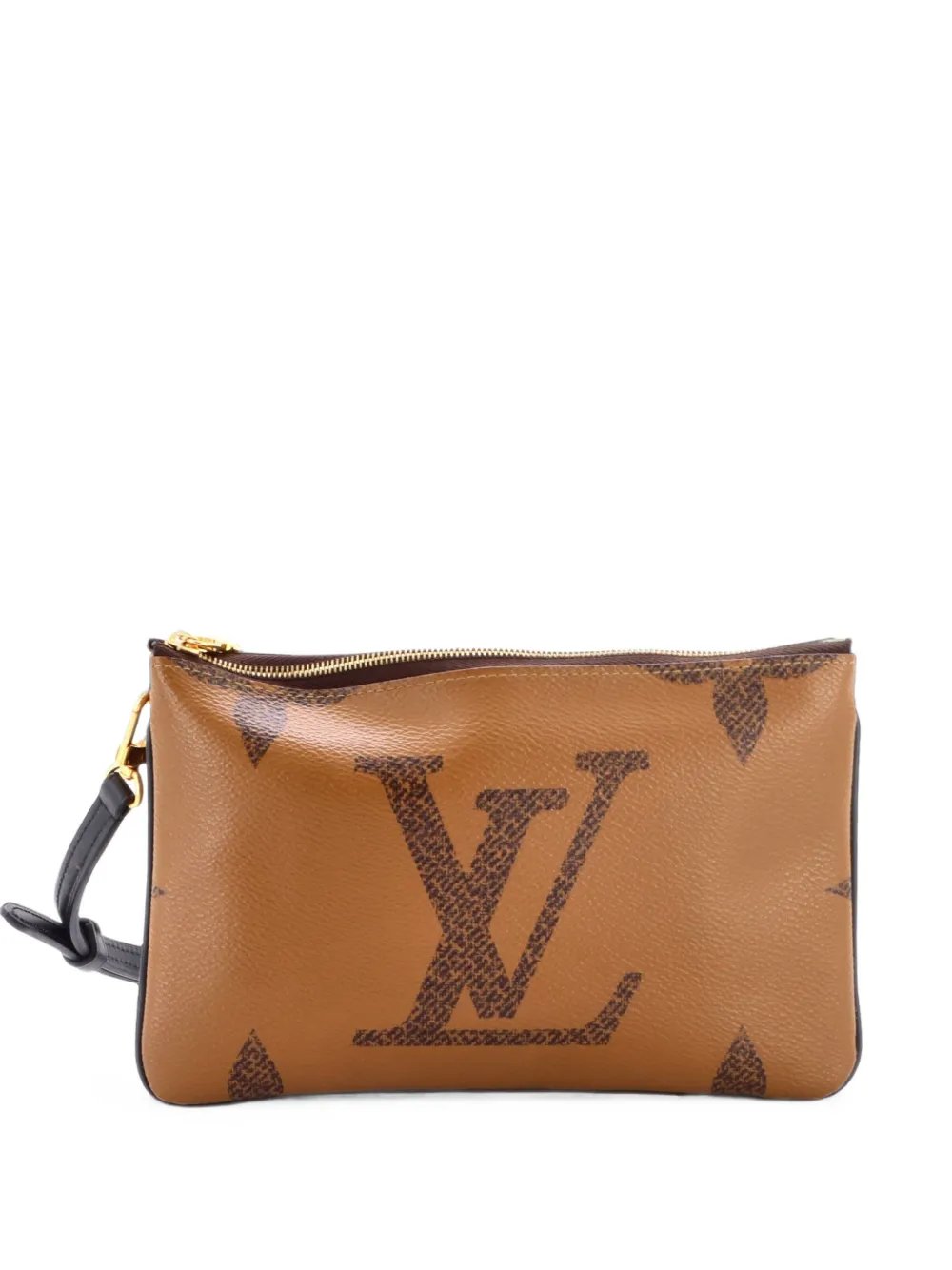 Double Zip Pochette Reverse Monogram Giant clutch bag