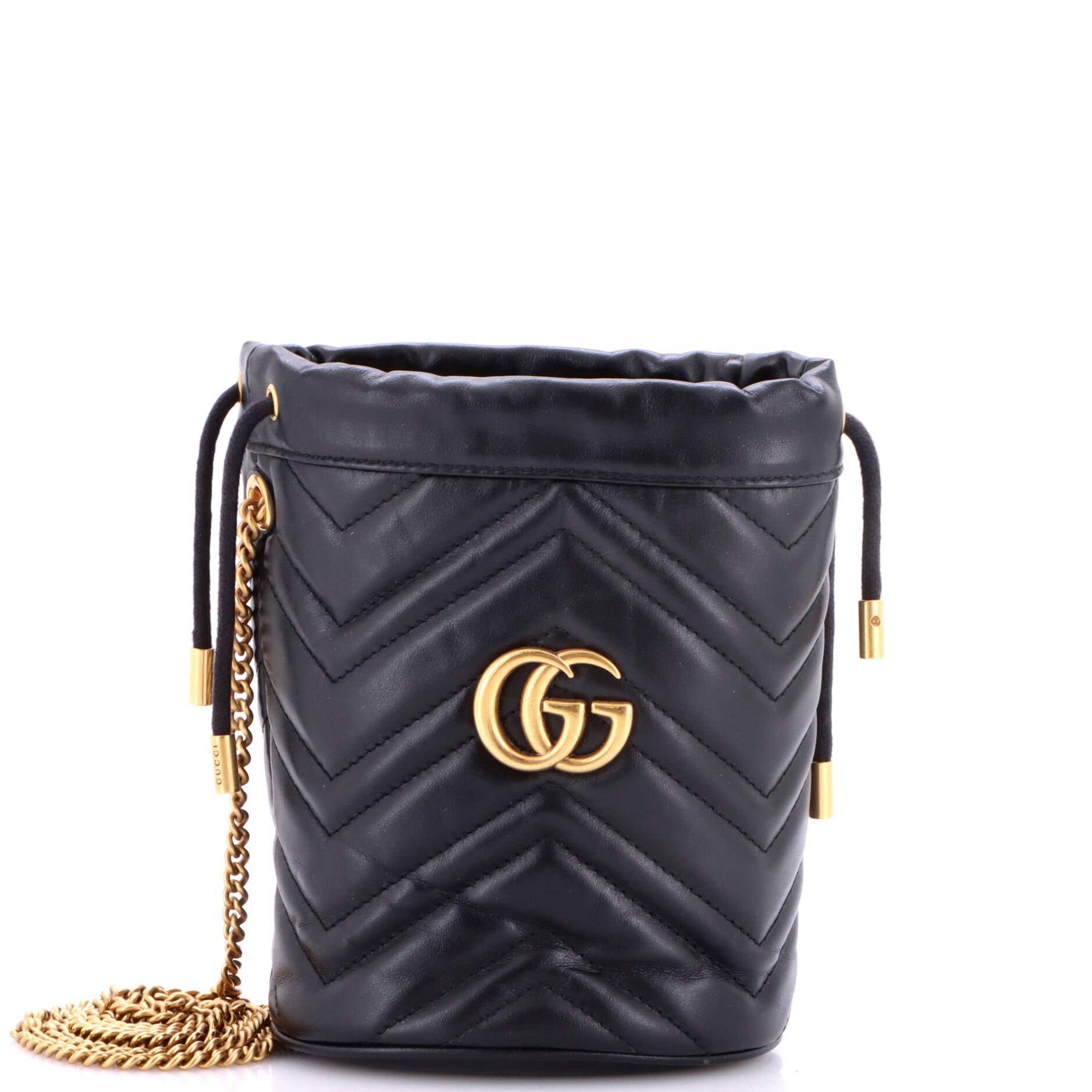 GG Marmont Bucket Bag Matelasse Leather Mini