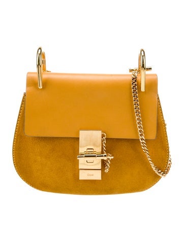 Chloe Chain Linked Suede Crossbody Bag