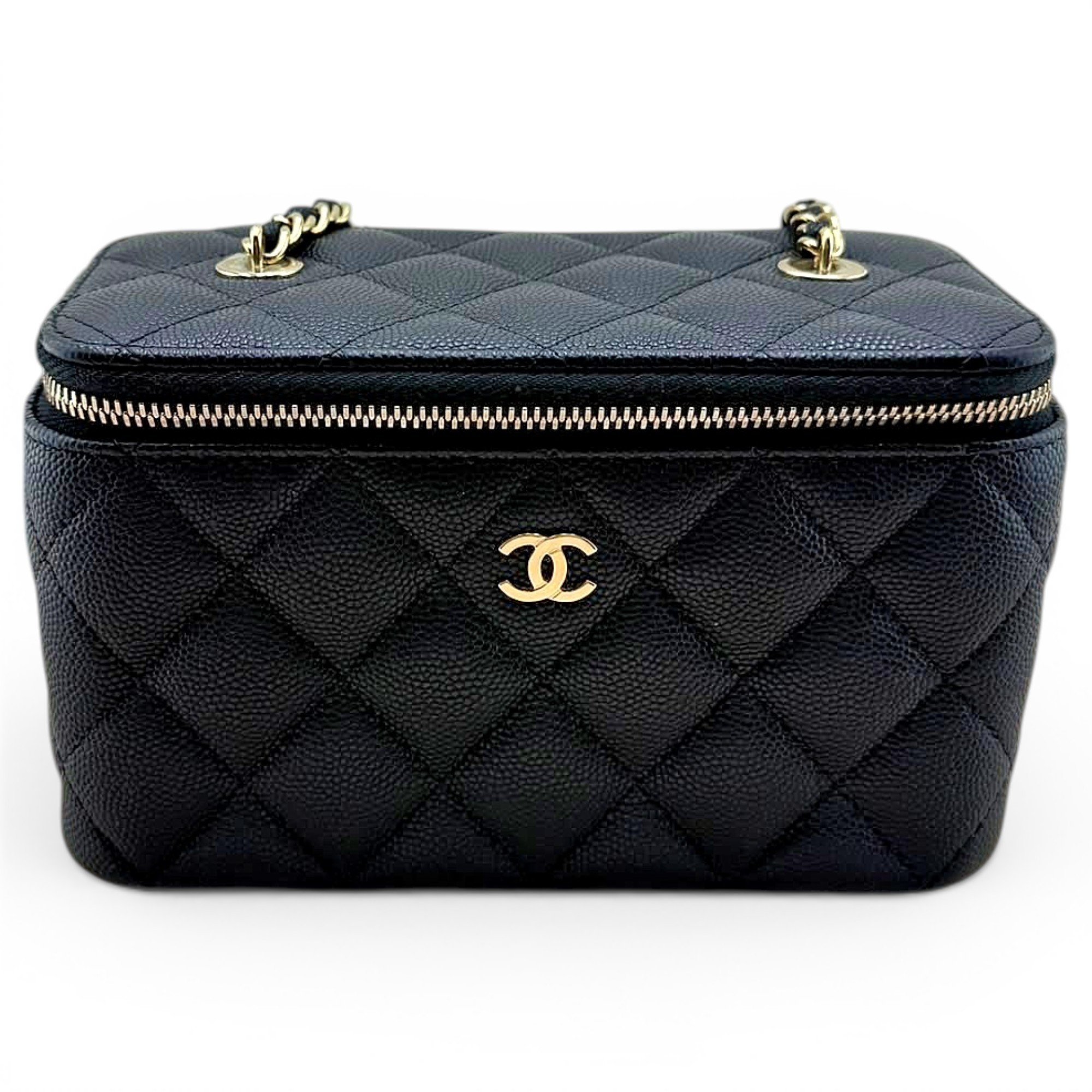 Vanity leather handbag
