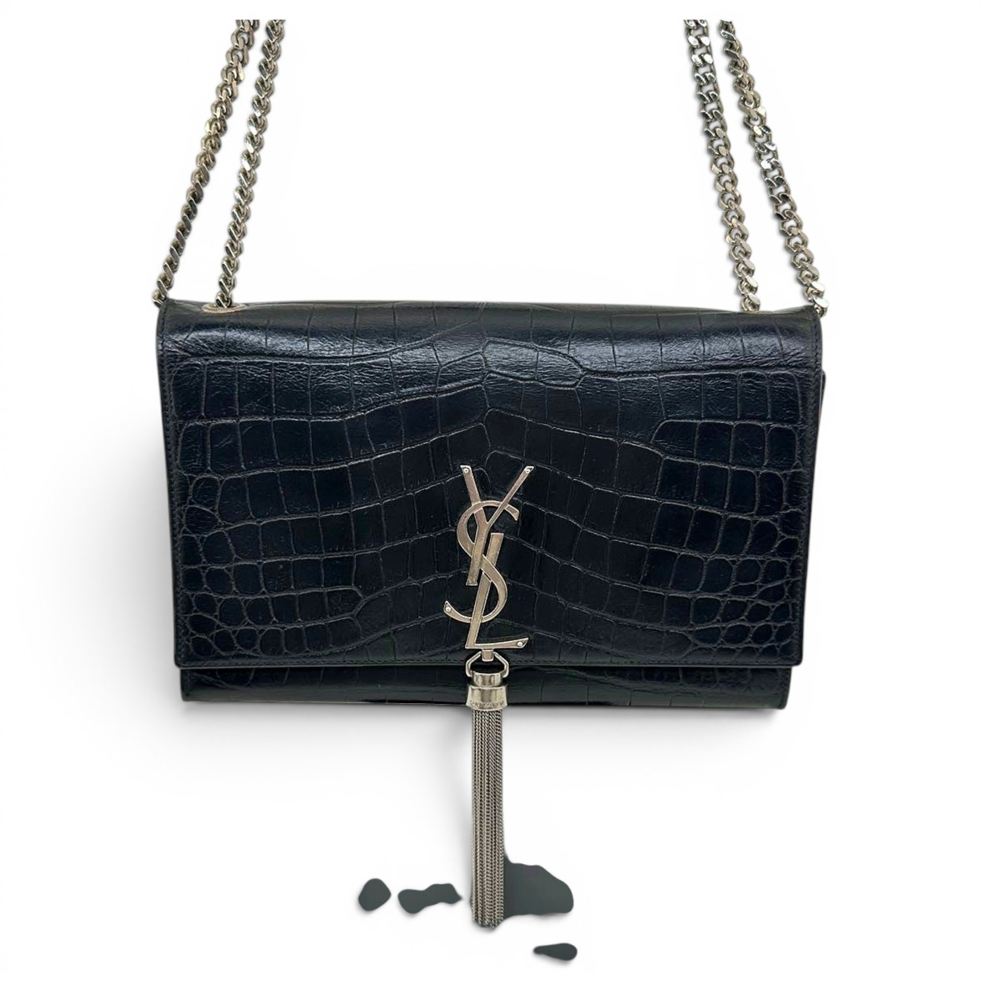 Pompom Kate leather crossbody bag