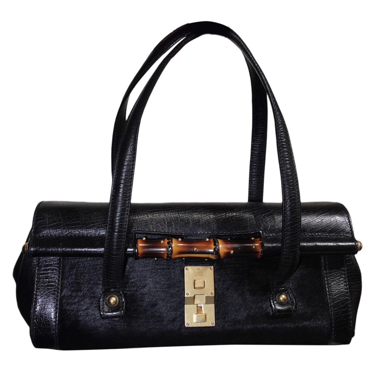 Bamboo Bullet pony-style calfskin handbag